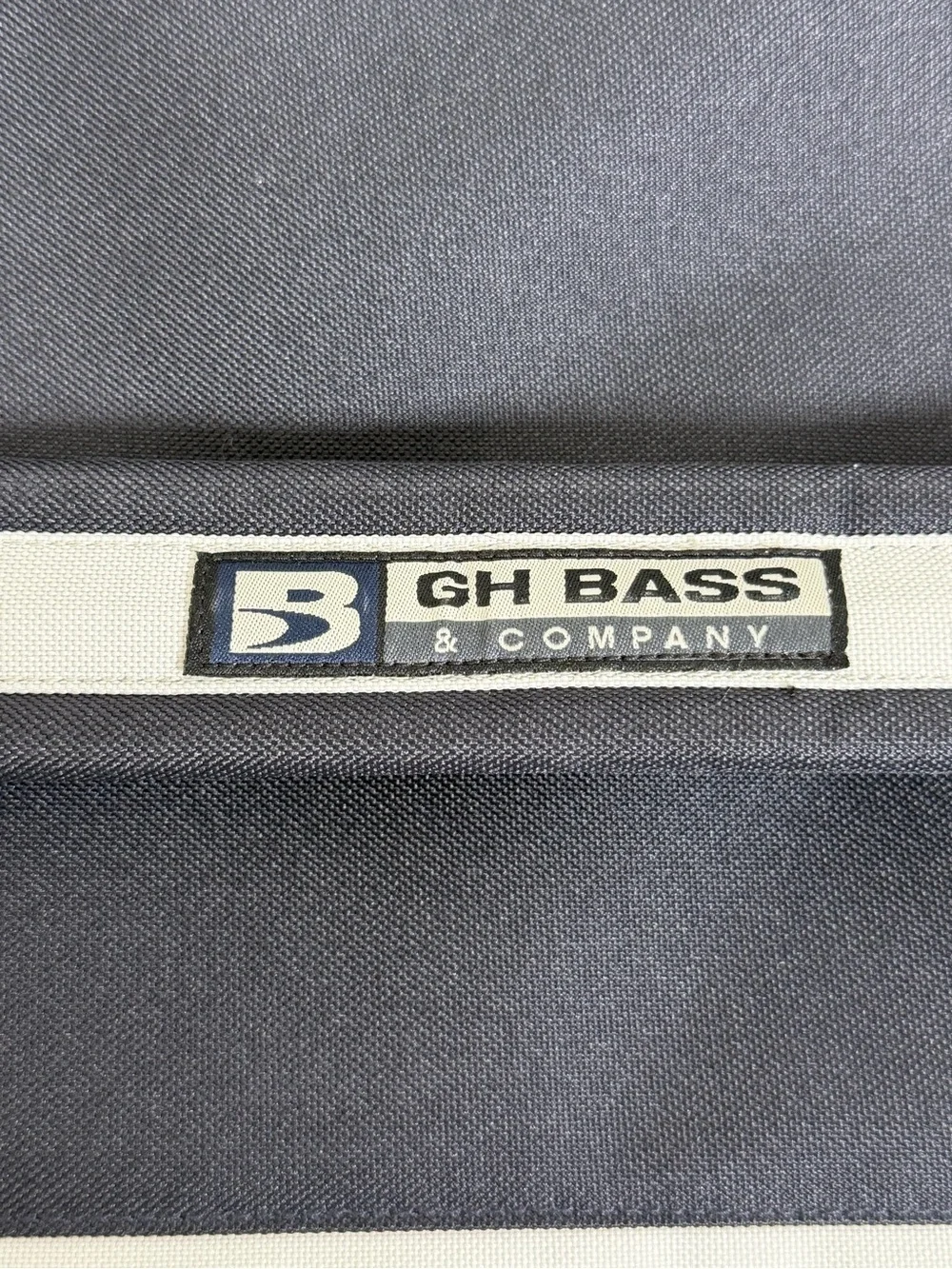 GH Bass & Co Messenger Laptop Bag Briefcase Black Gray Nylon Travel Work 17”